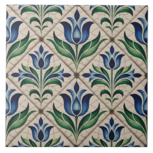 Carreau Motif Delft Bleu Hollandais 
