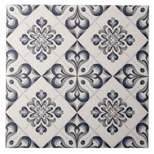Carreau Motif Delft Hollandais Bleu