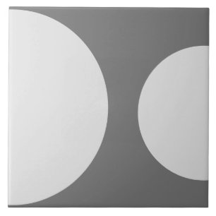 Carreau Motif Demi-Cercle Géométrique Gris Foncé Moderne