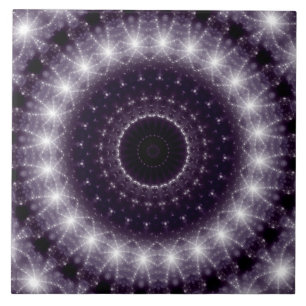 Carreau Motif dentelle noir et blanc fantaisie