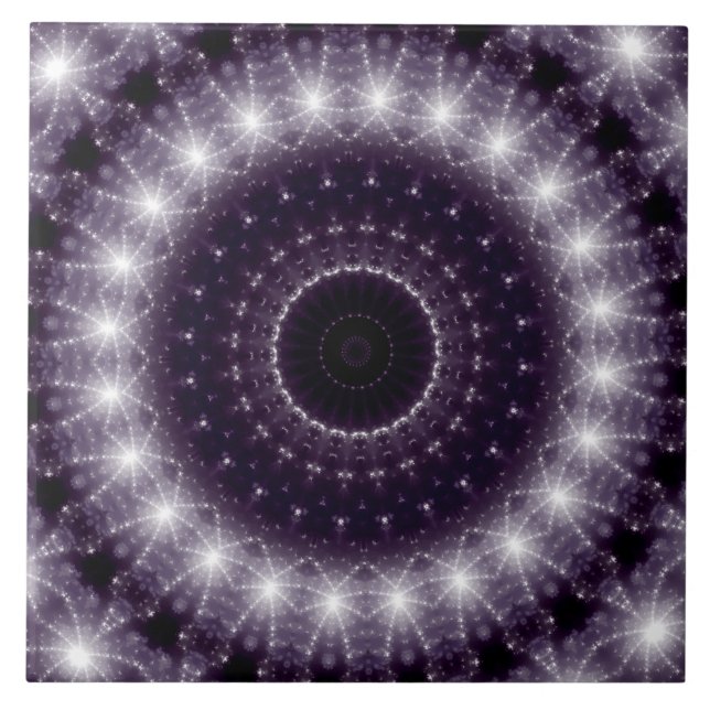 Carreau Motif dentelle noir et blanc fantaisie (Devant)