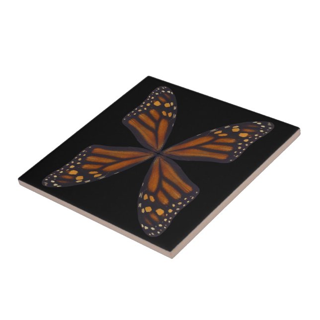 Carreau Motif des ailes de papillon monarque  (Côté)