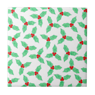 Carreau Motif des baies sèches de Noël