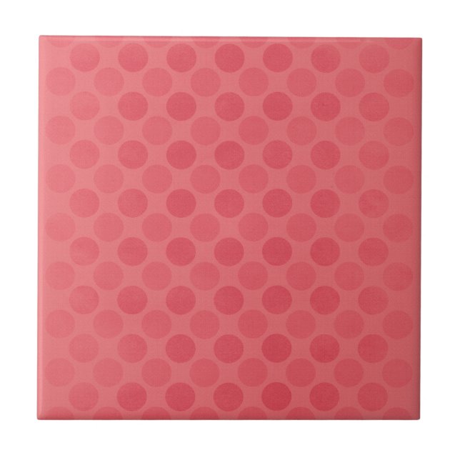Carreau Motif des cercles rouges rétrogrades (Devant)