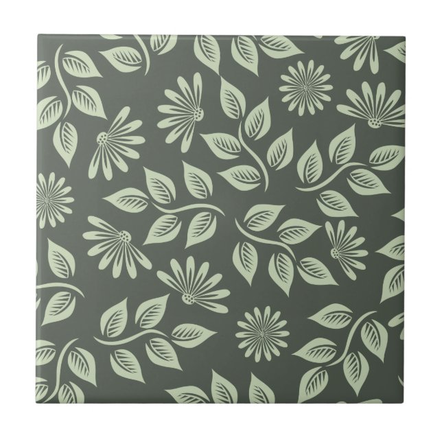 Carreau Motif des fleurs de printemps (Devant)