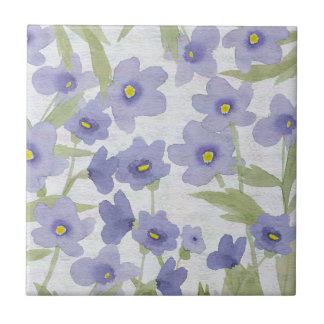 Carreau motif des fleurs oubliées