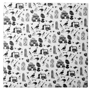 Carreau motif d'été de Kiwi TRANS