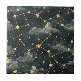 Carreau Motif d'étoile de constellation céleste (1)