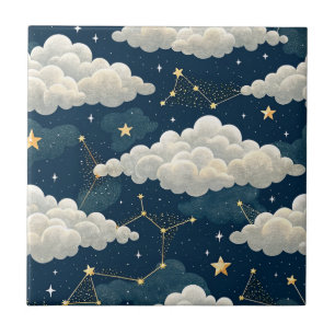 Carreau Motif d'étoile de constellation céleste (6)