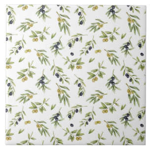 Carreau Motif d'huile d'olive rustique