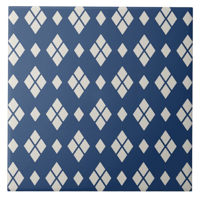 Carreau Motif diamant géométrique (Devant)
