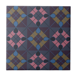 Carreau Motif diamant géométrique coloré