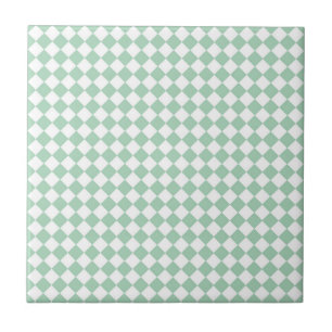 Carreau Motif diamant Green White Checker