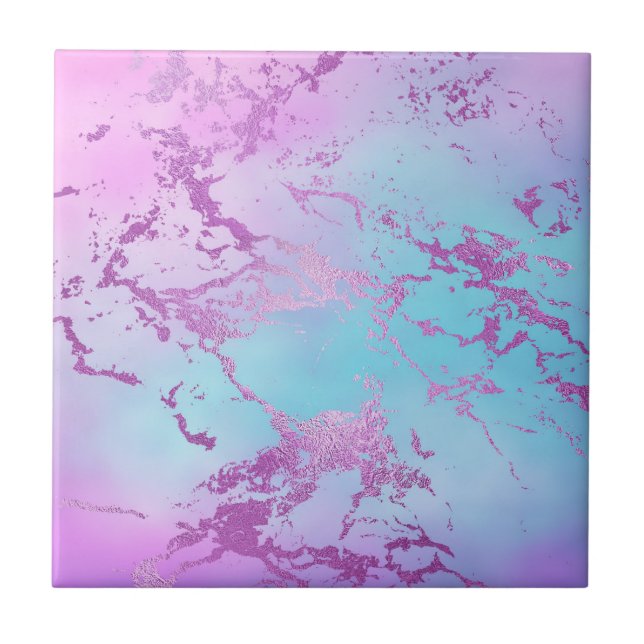 Carreau Motif d'impression aquarelle abstraite couleur mix (Devant)