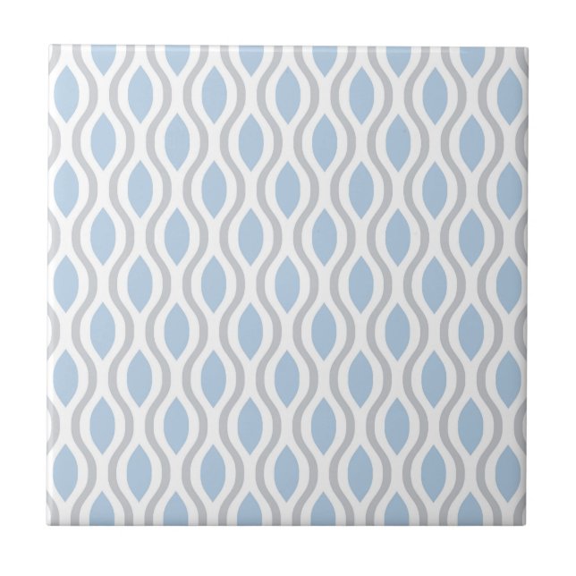 Carreau Motif d'oignon moderne du milieu du siècle rétro (Devant)