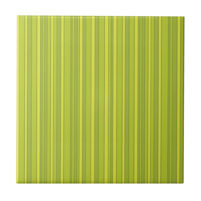 Carreau MOTIF ECO jaune vert rayures (Devant)