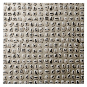 Carreau Motif égyptien de pierres de hiéroglyphes