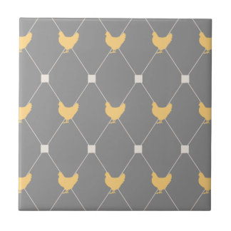 Carreau Motif élégant de poulet arlequin