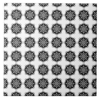 Carreau Motif élégant. Noir et blanc.
