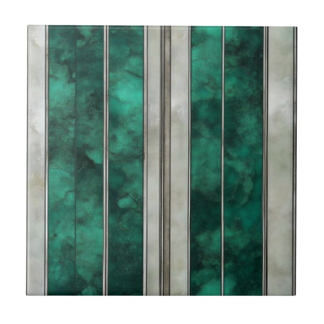 Carreau Motif Emerald Silver Line (Devant)