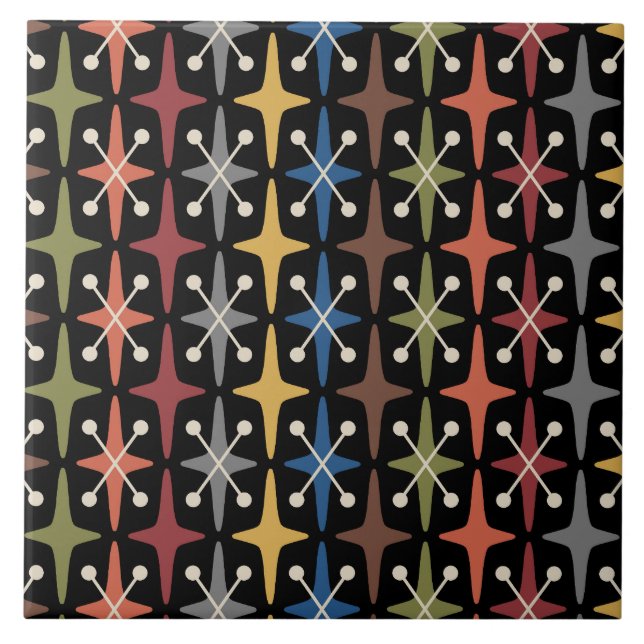 Carreau Motif en forme d'étoile de style moderne du milieu (Devant)