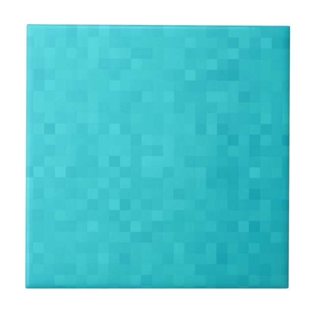Carreau Motif en mosaïque bleue Aqua, (Devant)