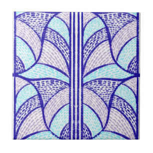 Carreau Motif en mosaïque de néon méditerranéen