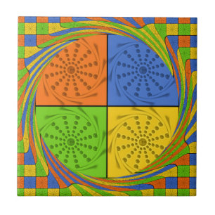 Carreau Motif en tissu égyptien sans couture