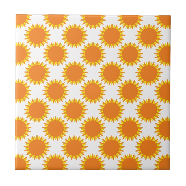 Carreau Motif Ensoleillé  (Devant)