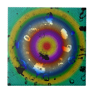 Carreau Motif entouré de plusieurs couleurs