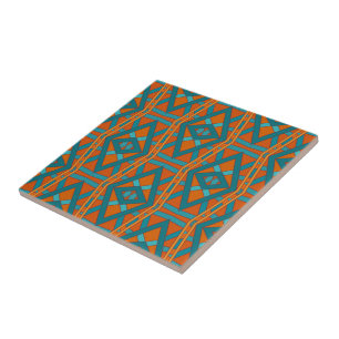 Carreau Motif et couleurs d'art de style sud-ouest américa