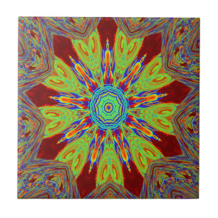 Carreau Motif ethnique d'Asie africaine