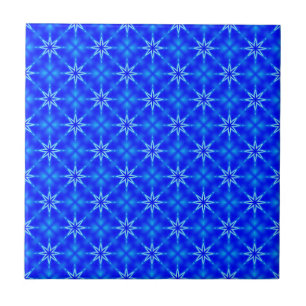 Carreau Motif étoile bleue