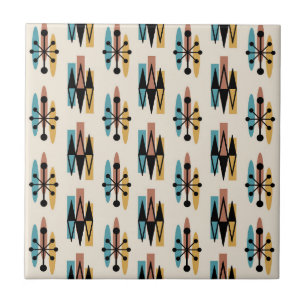 Carreau Motif étoile éclatée moderne du milieu du siècle