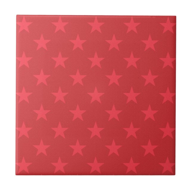 Carreau Motif étoile rouge (Devant)