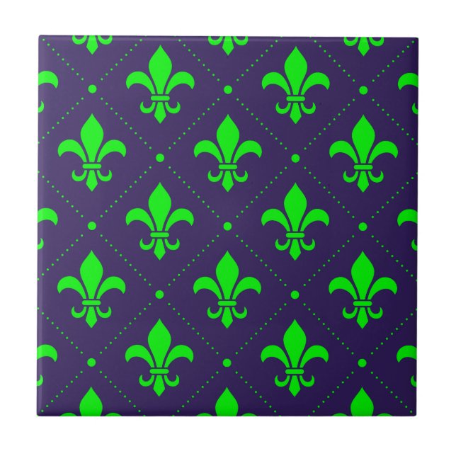 Carreau Motif Fleur de Lis (Devant)
