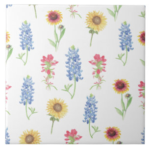 Carreau Motif Fleur sauvage du Texas