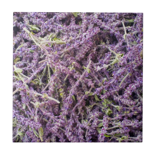 Carreau Motif fleurs de lavande (Devant)