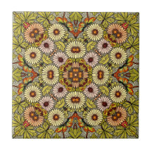 Motif Fleurs Papillons Illustration Vintage