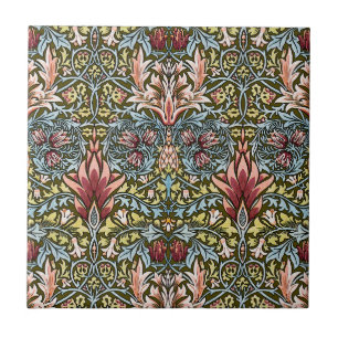 Carreau Motif floral à tête de serpent de William Morris