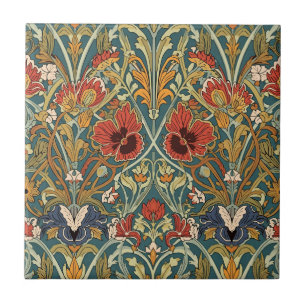 Carreau Motif floral Art nouveau de William Morris Compton