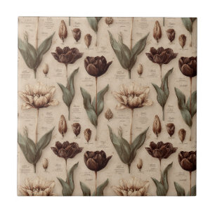 Carreau Motif floral botanique vintage (6)