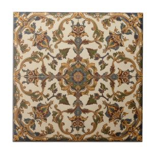 Carreau Motif floral de chèvrefeuille vintage William Morr