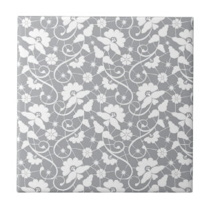 Carreau Motif floral de dentelle