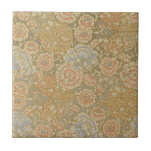 Carreau Motif floral de fleurs jolies vintage
