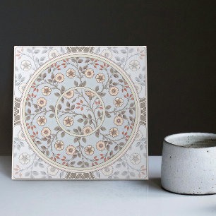 Carreau Motif floral de marguerite par William Morris en c