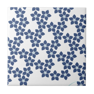Carreau Motif floral de myosotis