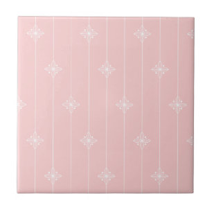 Carreau Motif floral de rose assez en pastel