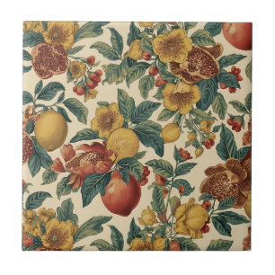 Carreau Motif floral grenade de William Morris Fruit