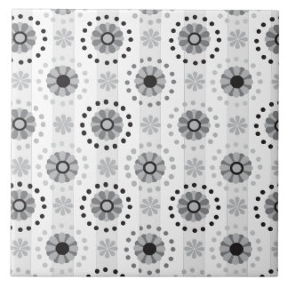 Carreau Motif floral monochrome moderne élégant